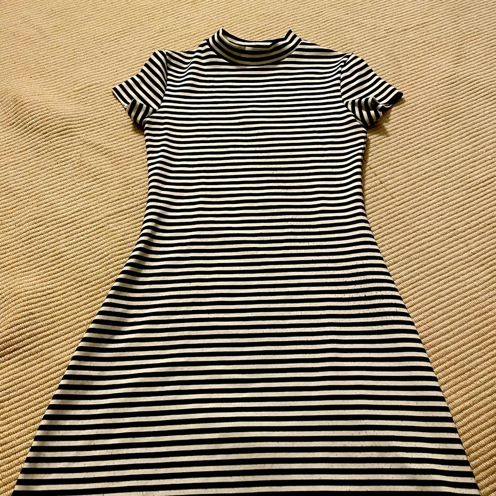 Reformation mock neck mini dress